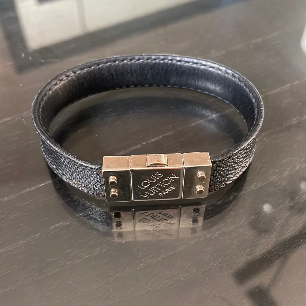 Damier Graphite Check it Bracelet